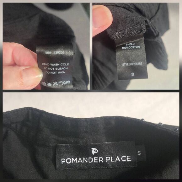 Pomander Place Ophelia Dropped Waist Dress / Coverup Sz. S - Picture 6 of 6